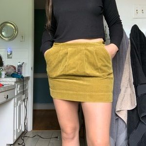 Corduroy tan skirt